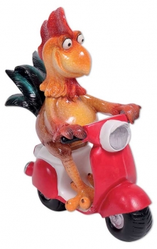 Poly Hahn Gustav auf Vespa 20cm